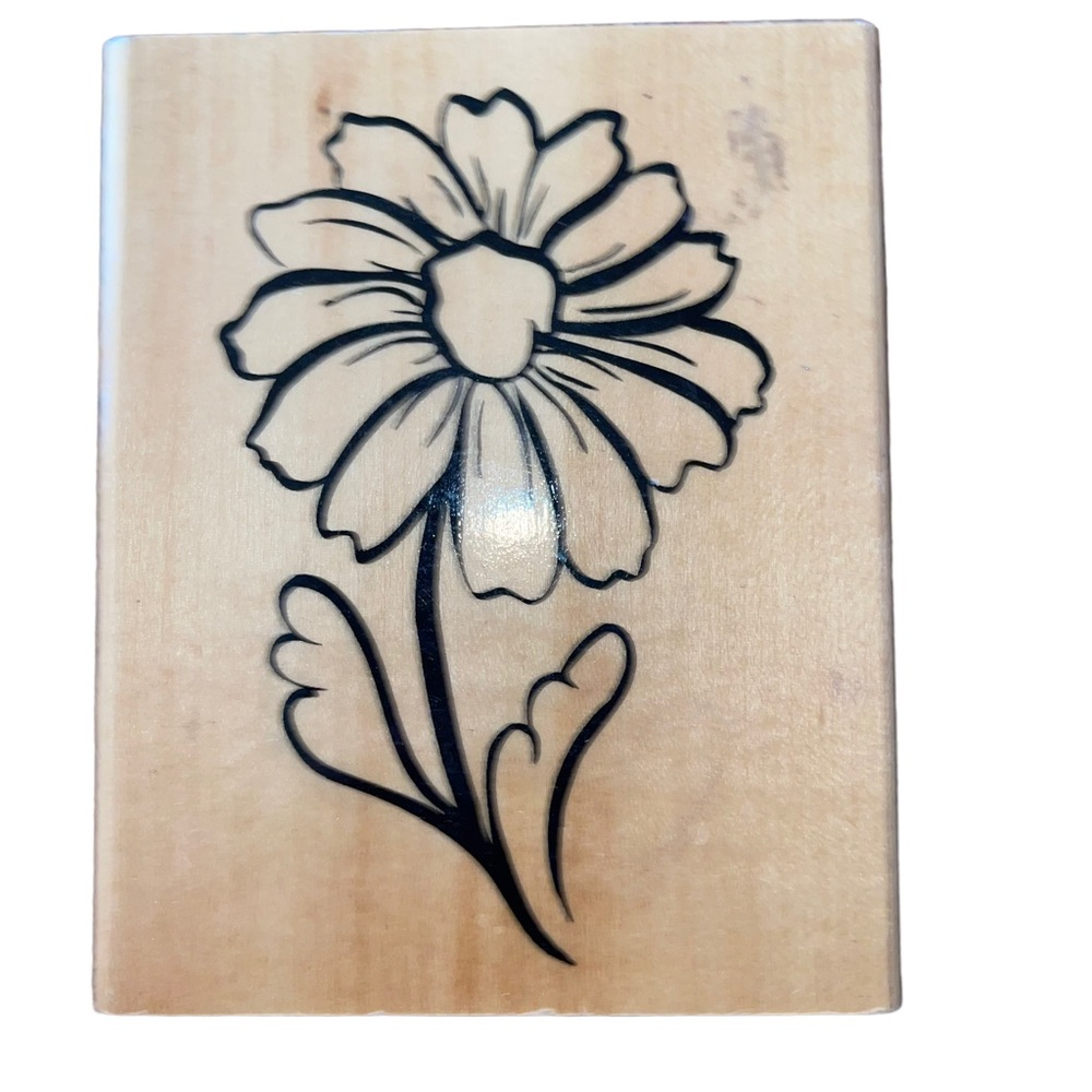 JUMBO LARGE DAISY STAMP by ANITA'S Card Marking Crafts Gift Wrap EUC.